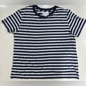 Like new, Velvet by Graham &Spencer striped tee, size large